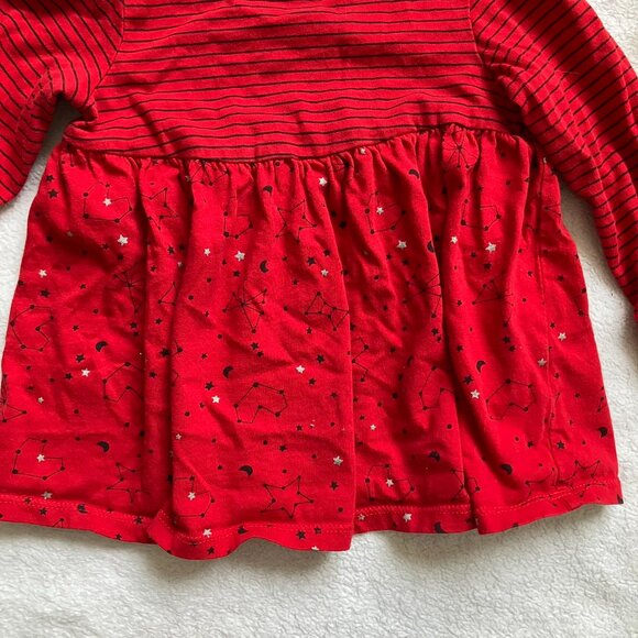 First Impressions 12M Red Navy Stars Stripes Tunic Dress EUC Baby Girl - Picture 6 of 14
